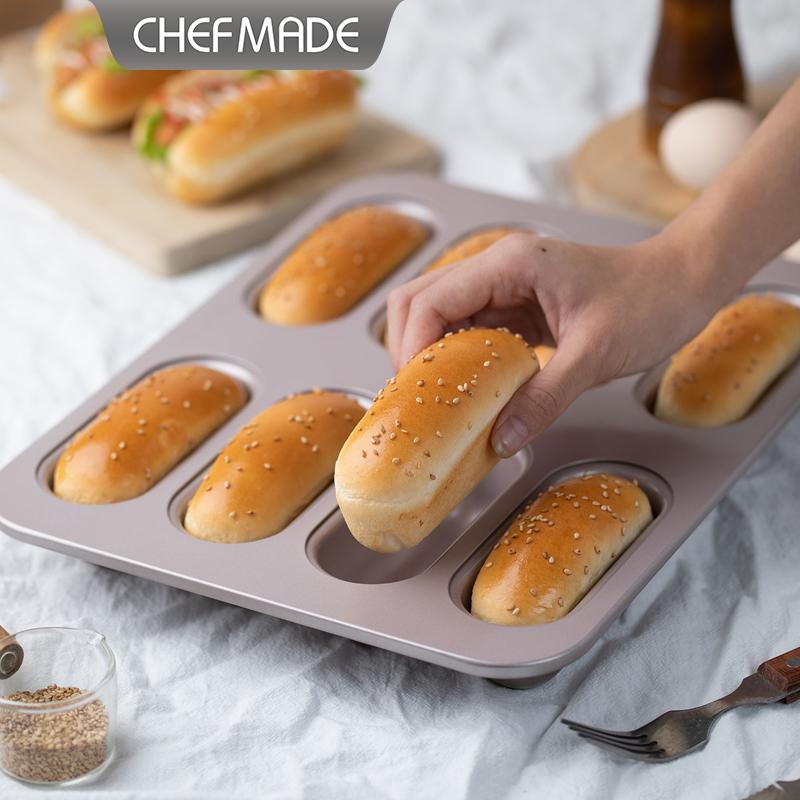 Home Cooking Appliances - CHEFMADE 8-Fach Ovale Langwürfelförmige Hot Dog