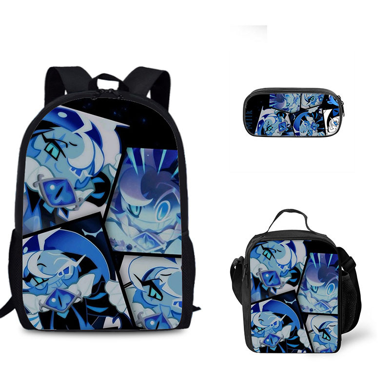 Home Cooking Game - Keksspiel Studentenrucksack dreiteiliges Set Shadow Milk