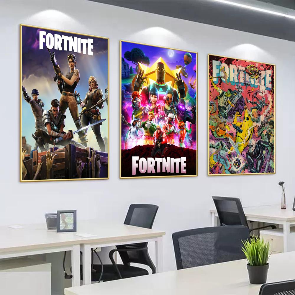 Home Cooking Game - F-Fortnite-Kunst-Leinwandbild für Wohnzimmer, Schlafzimmer, Heimdekoration, Poster,