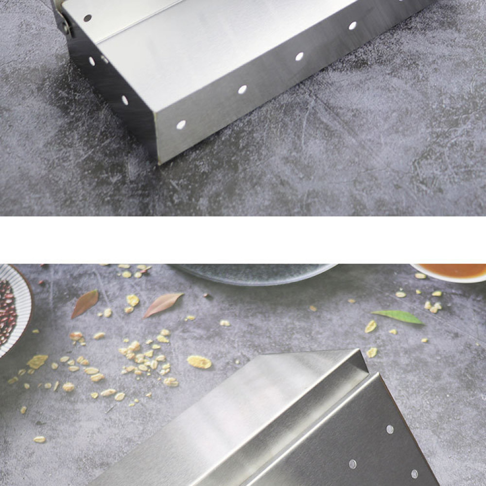 Edelstahl-Grillräucherbox, hit – Smoker Box Wood Chip Bewertung und Preis