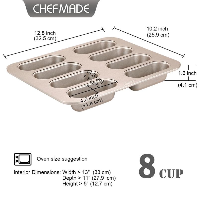 CHEFMADE 8-Fach Ovale Langwürf – Home Cooking Appliances Bewertung und Preis
