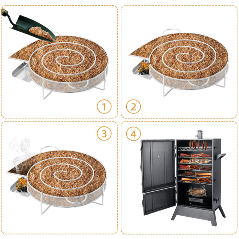 Kalter Rauchgenerator, Grillzu – Smoker Box Wood Chip Bewertung und Preis