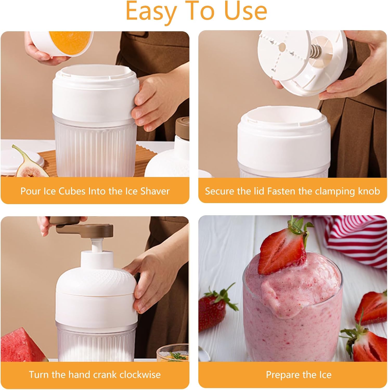 Tragbarer manueller Eiszerklei – Home Cooking Appliances Bewertung und Preis