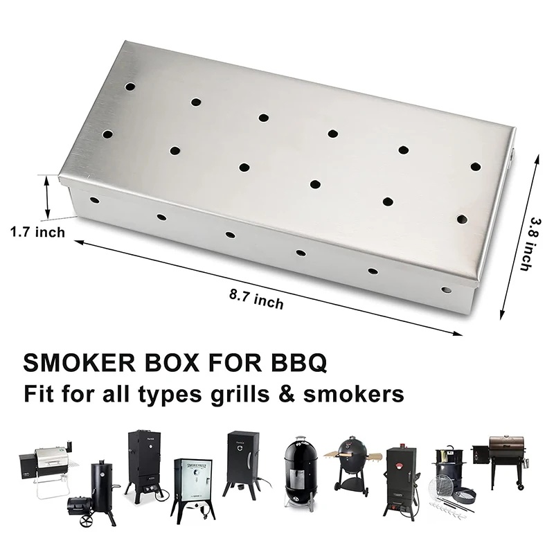 Edelstahl-Räucherbox für Holzc – Smoker Box Wood Chip Bewertung und Preis