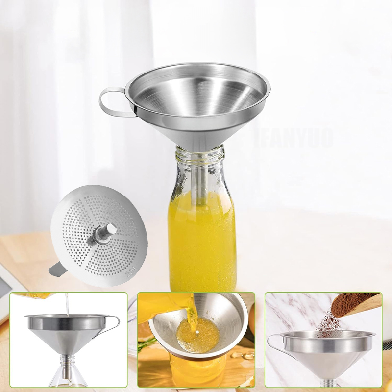 Edelstahl-Trichterset, Mehrgrö – Home Cooking Oil Filter Bewertung und Preis