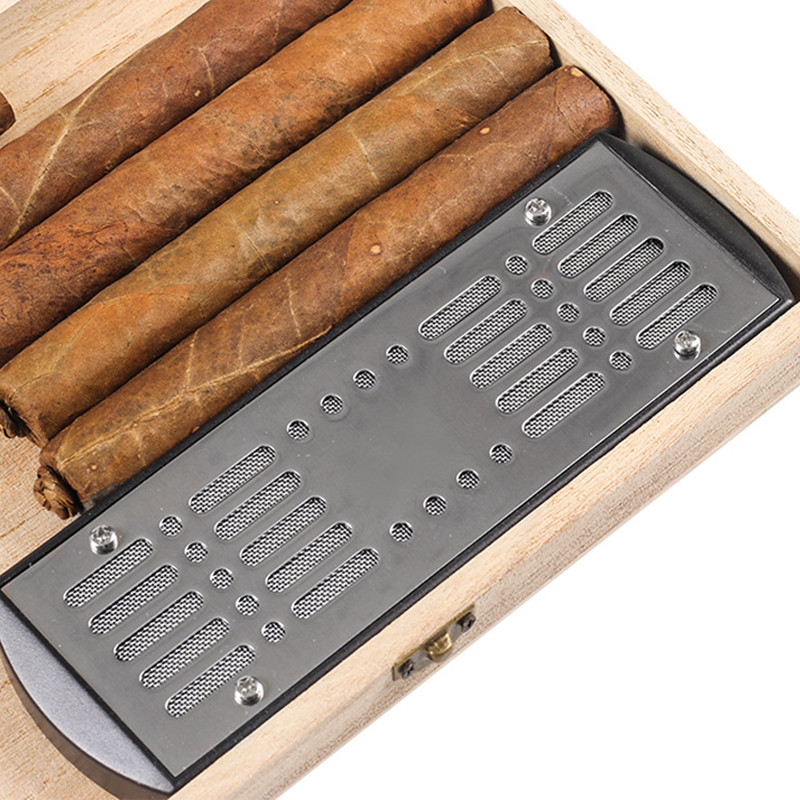 Metall Golden Silber Rechteck  – Smoker Box Wood Chip Bewertung und Preis