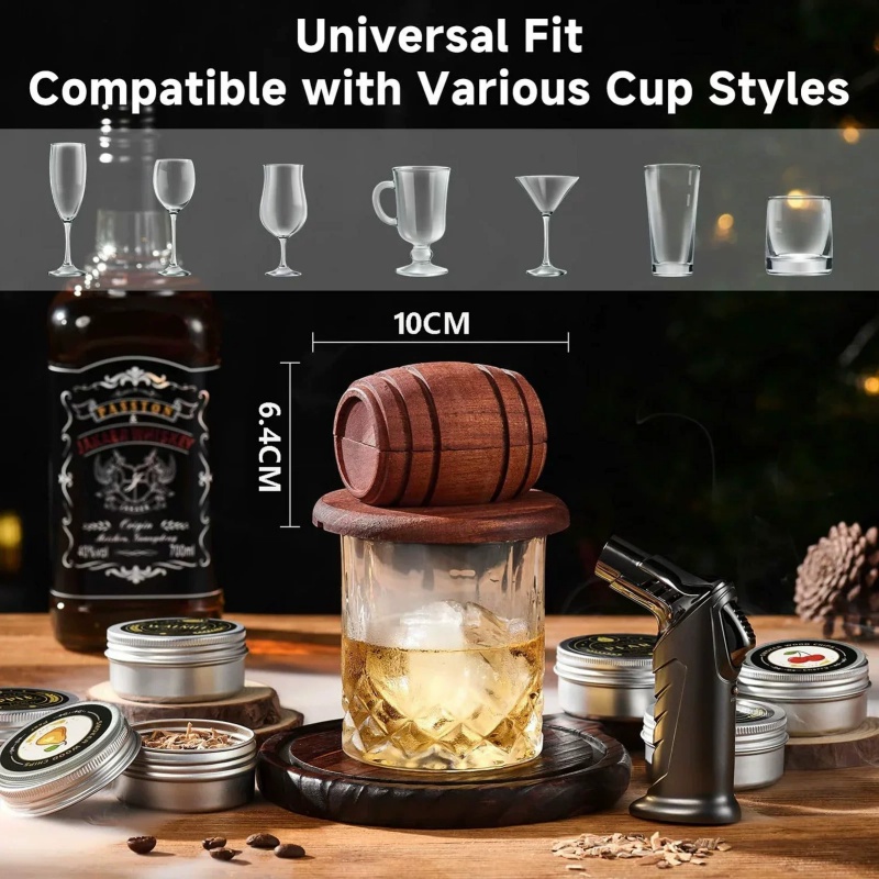 Cocktail-Whiskey-Räucher-Set m – Smoker Box Wood Chip Bewertung und Preis