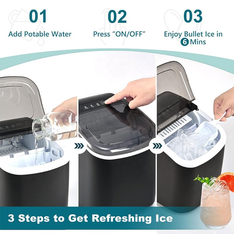 Tragbare Tisch-Eiswürfelmaschi – Home Cooking Appliances Bewertung und Preis